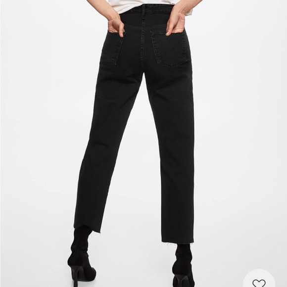 Mango high waist cropped straight jeans - Picture 2 of 8